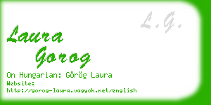 laura gorog business card